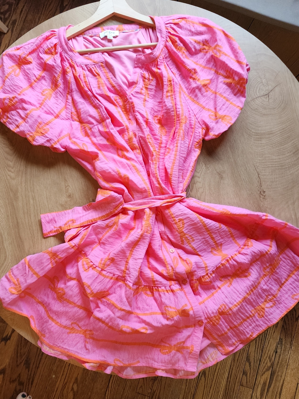 Umgee Pink and Orange Mini Dress